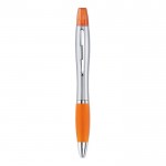 2 en 1 stylo de couleur avec phosphore couleur  orange