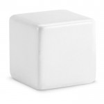 Cube anti-stress personnalisé avec logo couleur  blanc