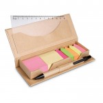 Set de bureau personnalisé dans une boîte en carton couleur  beige