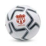 Ballon de football pour offrir et publicité couleur  blanc avec logo