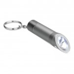 Porte-clés avec lanterne multifonction couleur  gris deuxième vue
