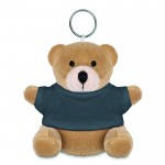 Porte-clés publicitaire avec ours en peluche couleur  gris