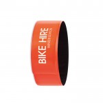 Bracelet pour que personne ne se perde couleur  orange deuxième vue avec logo