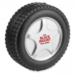 Set amusant en forme de pneu couleur  noir deuxième vue avec logo