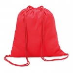 Sac à dos en coton personnalisé pour publicité couleur  rouge