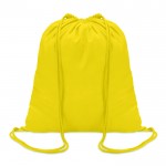 Sac à dos en coton personnalisé pour publicité couleur  jaune