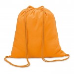 Sac à dos en coton personnalisé pour publicité couleur  orange