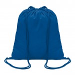 Sac à dos en coton personnalisé pour publicité couleur  bleu roi