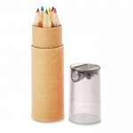 Ensemble de 6 crayons personnalisés pour enfants couleur  gris deuxième vue