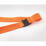 Lanyard personnalisé pour entreprises (2 cm) couleur  orange troisième vue