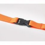 Lanyard personnalisé pour entreprises (2 cm) couleur  orange quatrième vue
