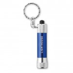 Porte-clés original avec lampe de poche couleur  bleu avec logo