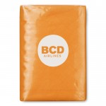 Paquet de mouchoirs en papiers personnalisés couleur  orange avec logo