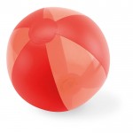 Ballon de plage publicitaire pour offrir couleur  rouge deuxième vue