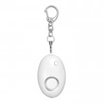 Mini alarme personnelle et porte-clés couleur  blanc deuxième vue