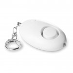 Mini alarme personnelle et porte-clés couleur  blanc troisième vue