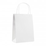 Petit sac en papier personnalisé couleur  blanc