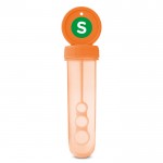Tube à bulles à personnaliser couleur  orange avec logo