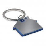 Porte-clés de merchandising en forme de maison couleur  bleu roi
