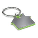 Porte-clés de merchandising en forme de maison couleur  lime