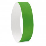 Bracelet Tyvek personnalisé couleur  vert deuxième vue