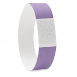 Bracelet Tyvek personnalisé couleur  violet troisième vue