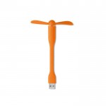 Ventilateur portable usb à offrir couleur  orange deuxième vue