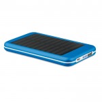 Batterie externe promotionnel solaire 4000 mAh couleur  bleu roi  deuxième vue