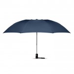 Élégant parapluie pliant personnalisé couleur  bleu troisième vue