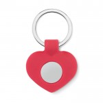 Porte-clés en forme de cœur avec surprise couleur  rouge