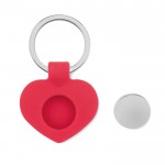 Porte-clés en forme de cœur avec surprise couleur  rouge deuxième vue