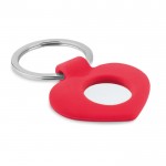 Porte-clés en forme de cœur avec surprise couleur  rouge troisième vue