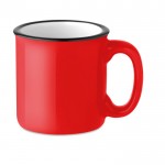 Tasses avec logo de style vintage 290ml couleur  rouge