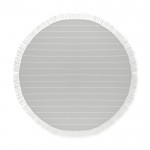 Serviette de plage ronde couleur gris