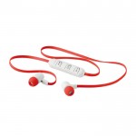 Écouteurs sans fil avec étui couleur rouge