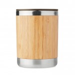 Mug isotherme publicitaire en bambou 300 ml couleur bois troisième vue