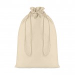 Grand sac coton personnalisé pour cadeau couleur beige