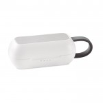 Écouteurs sans fil personnalisable avec logo couleur blanc troisième vue