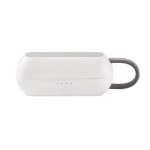 Écouteurs sans fil personnalisable avec logo couleur blanc quatrième vue