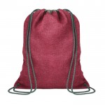 Superbe sac en cordon personnalisable couleur rouge