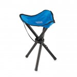 Chaise pliable d'extérieur personnalisable couleur bleu roi quatrième vue avec logo