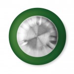 Jolie gourde en verre personnalisée couleur vert troisième vue