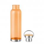 Jolie bouteille en tritan personnalisable couleur orange deuxième vue