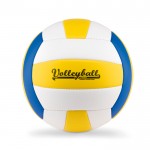 Ballon personnalisé de beach-volley couleur multicolore quatrième vue avec logo