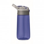 Bouteille en tritan sans BPA avec paille couleur bleu cinquième vue