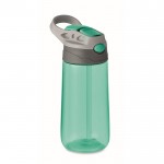 Bouteille en tritan sans BPA avec paille couleur vert