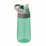 Bouteille en tritan sans BPA avec paille couleur vert deuxième vue