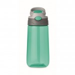 Bouteille en tritan sans BPA avec paille couleur vert troisième vue