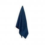 Petite serviette personnalisée en coton couleur bleu quatrième vue