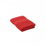 Petite serviette personnalisée en coton couleur rouge